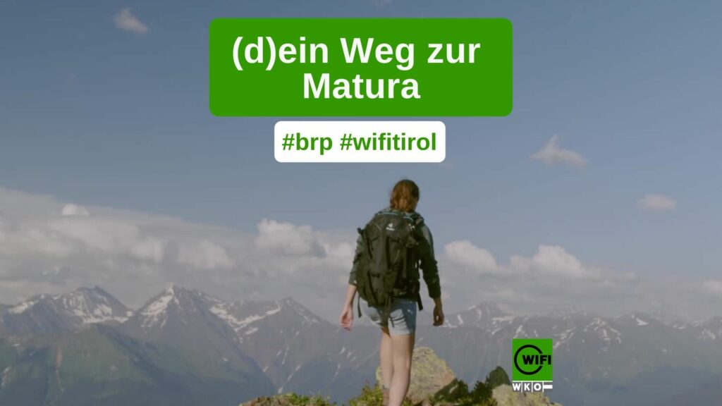 (D)ein Weg zur Matura über die Berufsreifeprüfung in Tirol. Jetzt anmelden